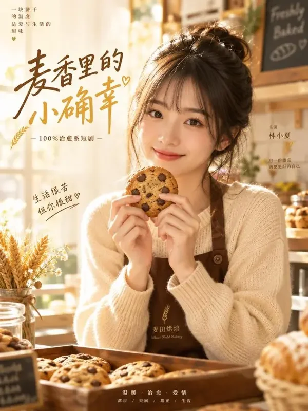 面包房的她 - 短剧封面 面包房的她封面