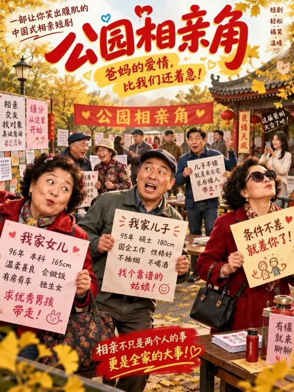 财神爷的相亲角 - 短剧封面 财神爷的相亲角封面